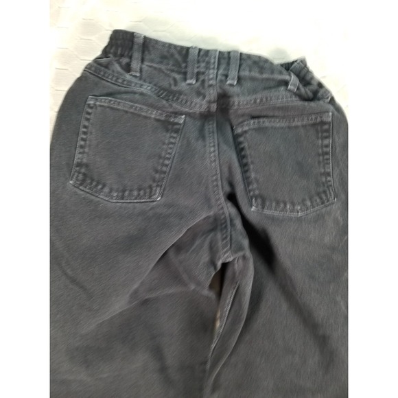 LL Bean Original Fit Womens Sz 8 Fits 28x29 Black Jeans Tapered High Rise - Picture 12 of 13